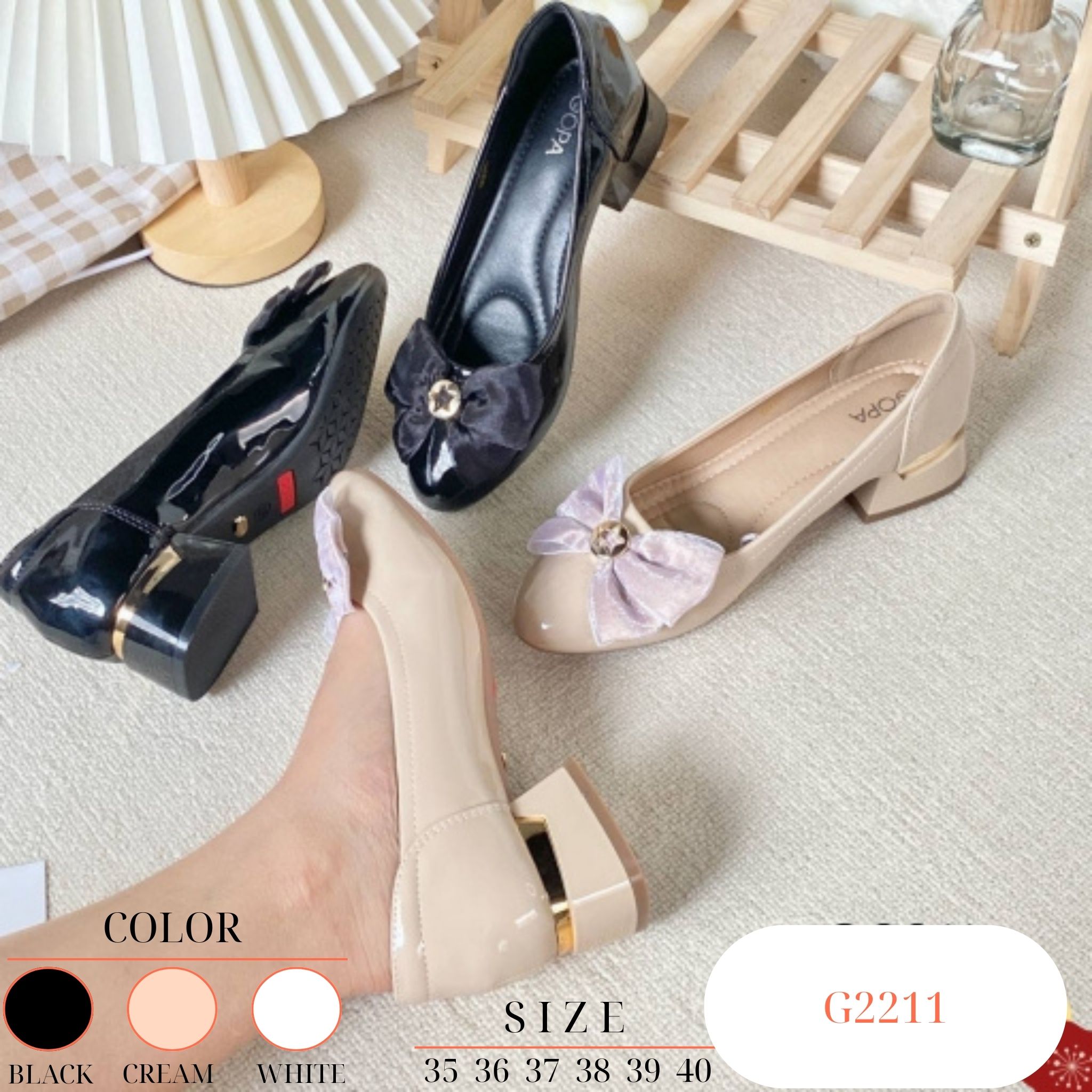 Giày cao gót bít - Mã Đặt Hàng G2211