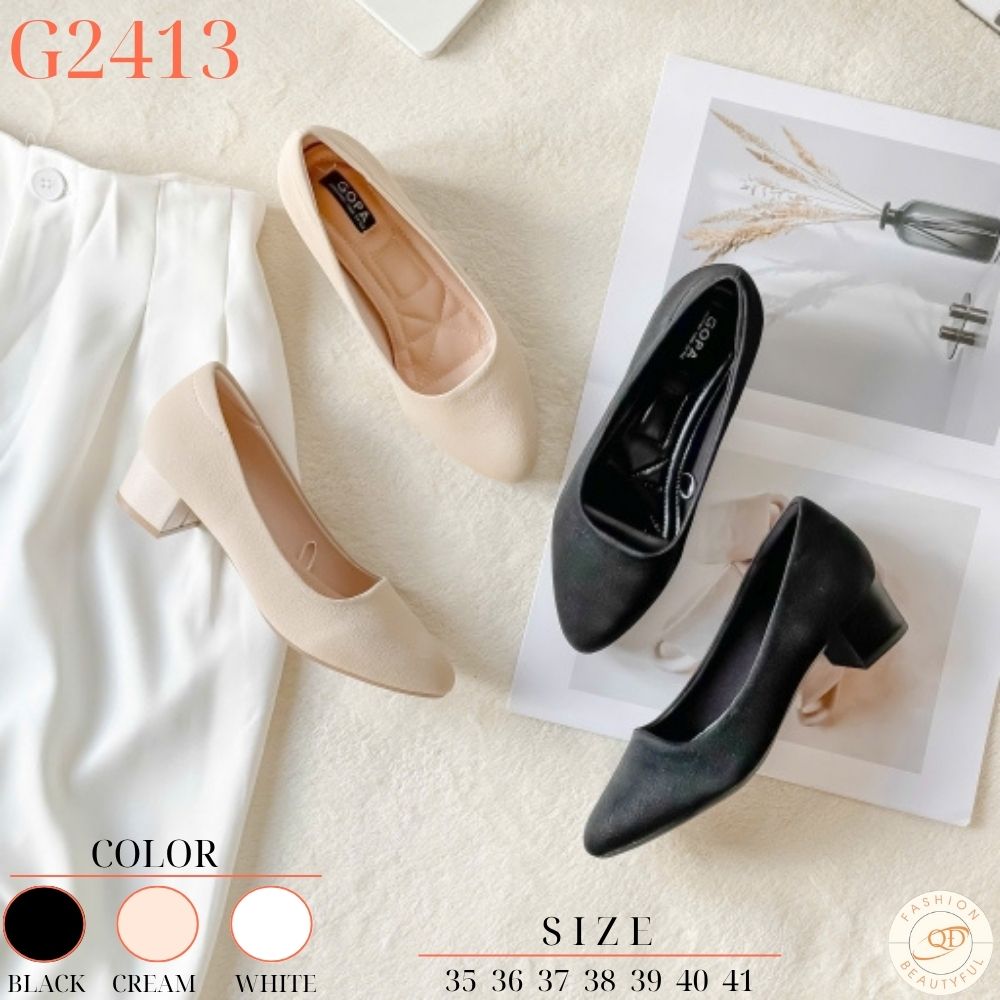 Giày cao gót bít - Mã Đặt Hàng G2413